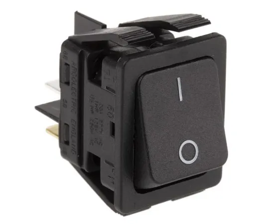 63-4777-01　Arcolectric Double Pole Single Throw (DPST), Latching Rocker Switch Panel Mount　C6050ALAAC