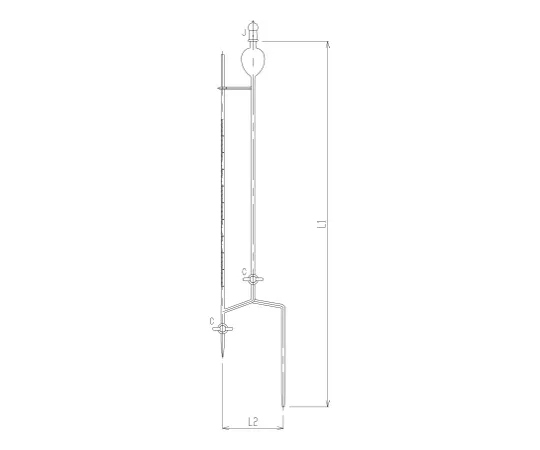 62-2117-80　［Discontinued］Micro Burette PTFE Cock　4632-1
