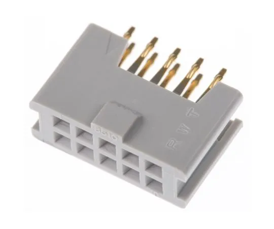 63-4834-73　3M 8500 Series 2.54mm Pitch 10 Way 2 Row Straight PCB Socket, Through Hole, Solder Termination　8510-4500PL