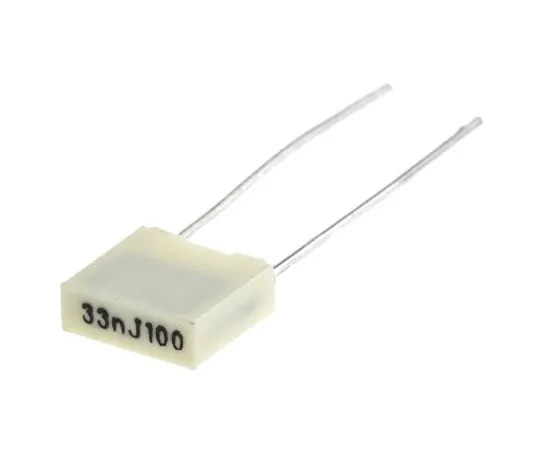 63-4760-09　KEMET 33nF Polyester Capacitor PET 63 V ac, 100 V dc ±5% R82 Series Through Hole　R82EC2330DQ50J