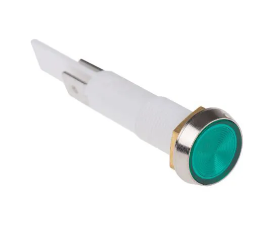 63-4741-11　Arcolectric Green neon Indicator, Tab Termination, 110 V ac, 10mm Mounting Hole Size　C027500NAM