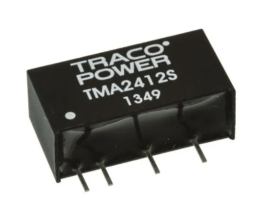 63-4721-54　TRACOPOWER TMA 1W Isolated DC-DC Converter Through Hole, Voltage in 21.6 → 26.4 V dc, Voltage out 12V dc　TMA 2412S