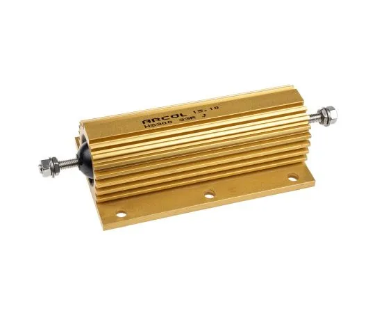 63-4892-14　Arcol HS300 Series Aluminium Ho***d Axial Wire Wound Panel Mount Resistor, 33Ω ±5% 300W　HS300 33R J