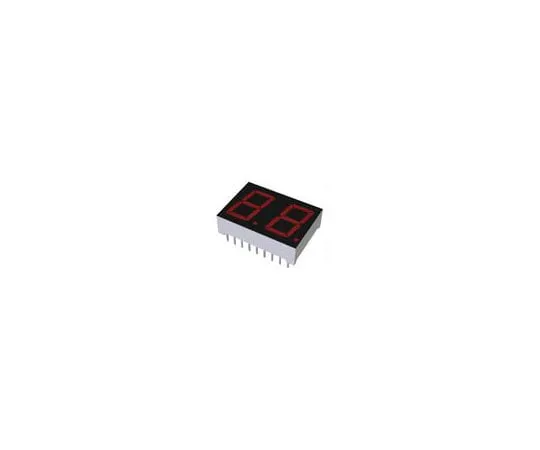 63-4710-81　LB-502VD ROHM 2 Digit LED LED Display, CA Red 16 mcd RH DP 13mm　LB-502VD