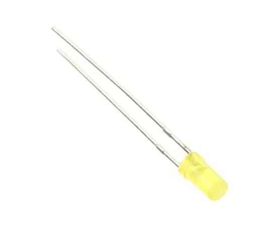 63-4739-06　2.05 V Yellow LED 3mm Through Hole, Kingbright Cylindrical L-424YDT　L-424YDT