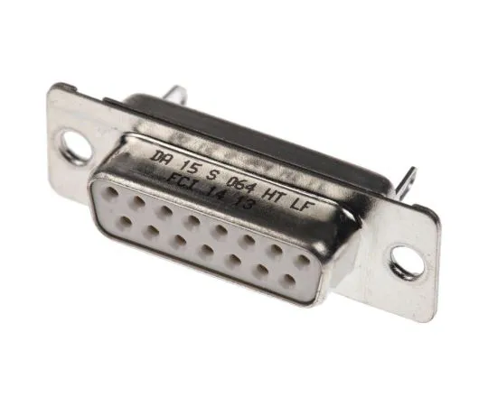 63-4868-24　Amphenol FCI Panel Mount, 15 Pin D-sub Connector Socket, Shell Size A　DA15S064HTLF