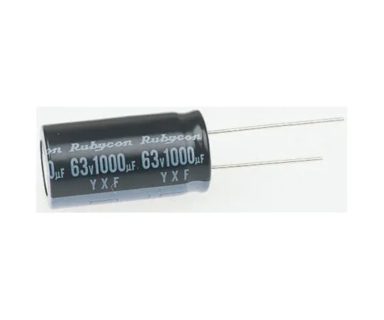 63-4721-81　Rubycon 220μF 10V dc Aluminium Electrolytic Capacitor, Through Hole 6.3 (Dia.) x 11mm +105°C 6.3mm 2.5mm　10YXF220M6.3X11