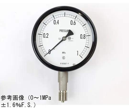 65-4302-99　Sealed Pressure Gauge (100Φ) Vertical A Frame 0.05 MPa　BE12-133