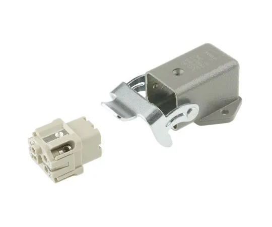 63-4806-71　Han A Series 4 + PE Way Female 10A Panel Kit, includes Female Insert, Hood　09200030801+09200042711