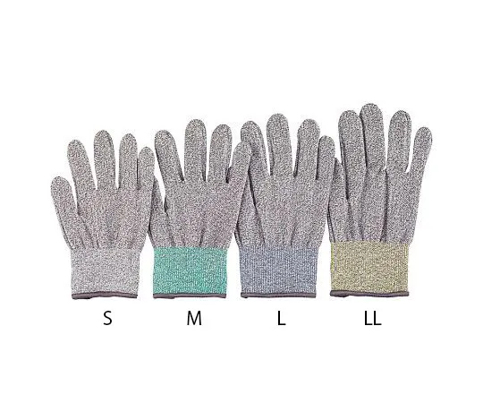 4-3165-01　Cut Resistance Gloves (Level 3 No Coat) Yellow LL Size