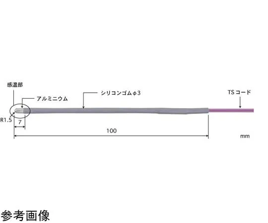 65-3530-79　Soft Body Temperature Sensor for Rectum Model 1600 0~200°C Sensor Outer Diameter (φmm): 3 E Type　1600E-TS1-ASP