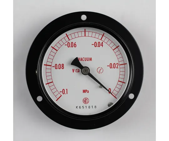 65-4275-04　Normal Pressure Gauge (Φ75) Vacuum Gauge (Negative Pressure Gauge) Embedded D Frame (Mounting Hole) for Vibration Resistance -0.1~0 MPa　AC15-231