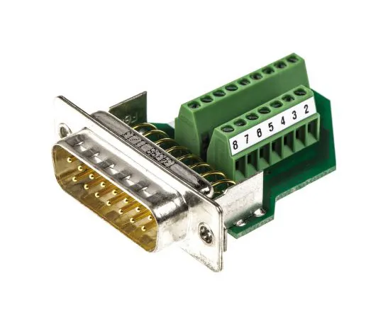 63-4831-23　Phoenix Contact VS-15 Series 15 Way Straight Male Screw Terminal D-sub Connector　1688078