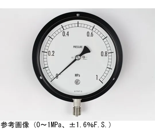 65-4291-11-20　Normal Pressure Gauge (Φ150) Vertical B Frame - With 0.1~1.5 MPa Inspection Certificate　AG10-233