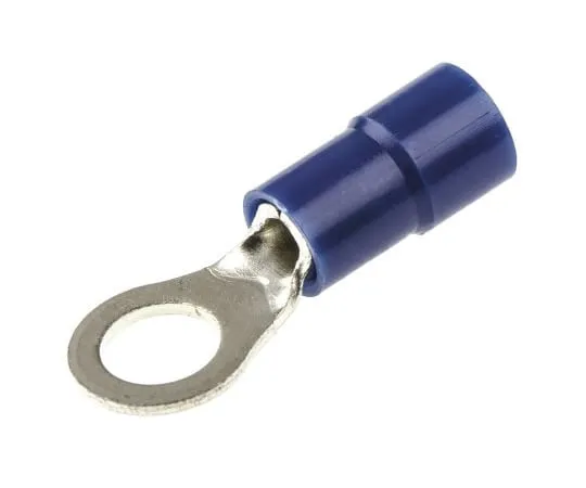 63-4891-18　RS PRO Insulated Crimp Ring Terminal, M5 Stud Size, 1.5mm² to 2.5mm² Wire Size, Blue　613-9312