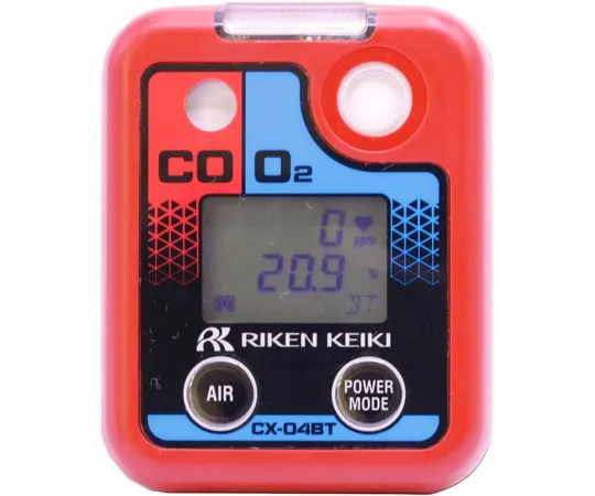 67-8024-94　Personal Oxygen and Carbon Monoxide Meter with Battery Specifications Bluetooth Compatible (with Traceability Certificate)　CX-04BT