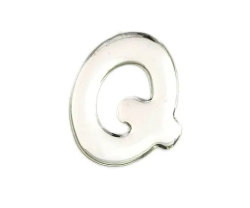 61-7427-91　Silver Metal Characters Q 35mm x 1mm　SM35-Q