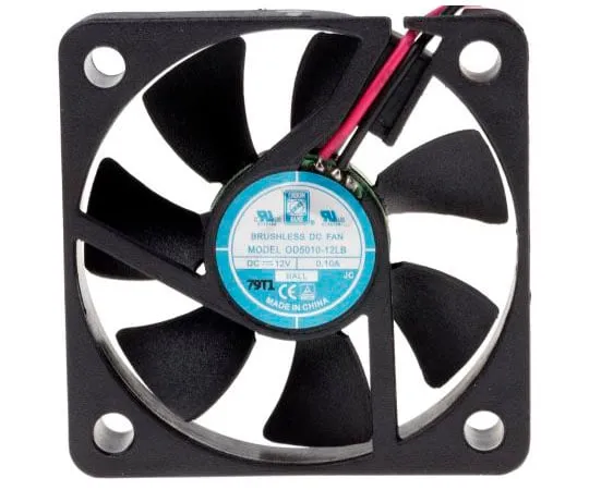 63-4690-12　RS PRO Axial Fan, 50 x 50 x 10.5mm, 9cfm, 960mW, 12 V dc　144-2049