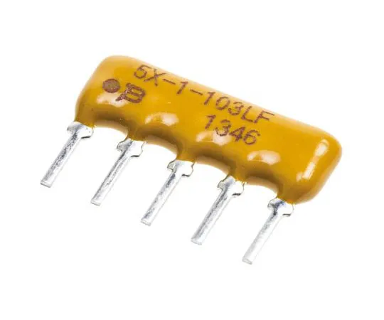 63-4852-20　Bourns Bussed Resistor Network 3.3kΩ ±2% 4 Resistors, 0.63W Total, SIP package 4600X Through Hole　4605X-101-332LF