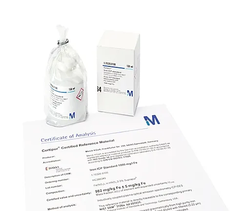 61-0321-87　Mercury ICP Standard Solution Traceable For SRM Of NIST[hg (NO3) 2 in HNO3 10%], 1000mg/L Hg Certipur(R) 170333 100mL　1.70333.0100