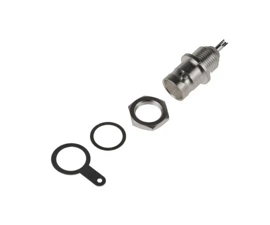 63-4874-69　RS Straight 75Ω Panel Mount Bulkhead Fitting BNC Connector, jack, Silver, Solder Termination　546-4471