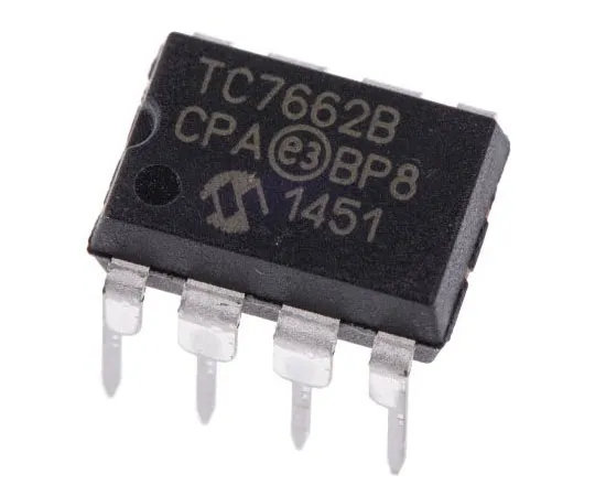 63-4726-97　Microchip TC7662BCPA, 1-Channel, Inverting DC-DC Converter, 20mA 8-Pin, PDIP　TC7662BCPA