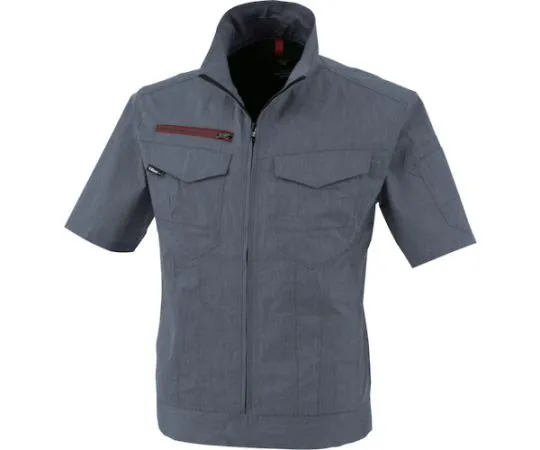 65-8398-90　Short Sleeve Blouson Mottled Blue 3L　1751-116-3L