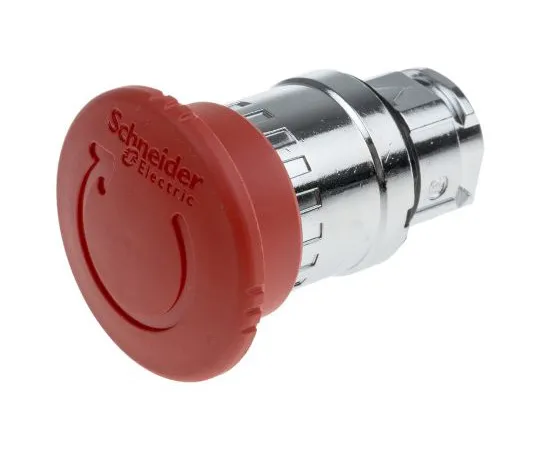 63-4765-48　Schneider Electric Harmony, Red, Twist to Reset 40mm Mushroom Head Emergency Button　ZB4BS844