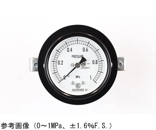 65-4271-18　Normal Pressure Gauge (Φ60) Embedded D Frame (Mounting Bracket) 0.16 MPa　AA15-123