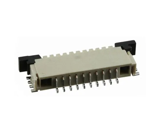 63-4860-60　TE Connectivity FPC 1mm Pitch 10 Way Right Angle SMT Female FPC Connector, ZIF Top Contact　1-84953-0