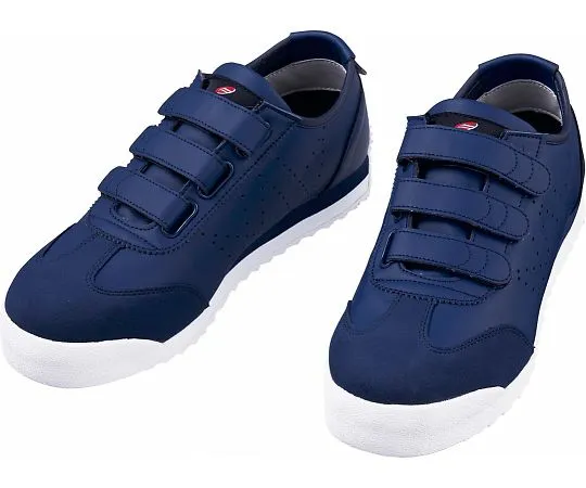 64-0987-81　Safety Shoes Velcro Navy 22.0 cm　S4172