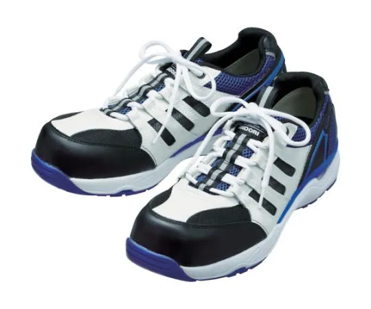 67-3128-82　JSAA Class A Certified Ventilated Sneakers with Toe Box MPV-01 White/Blue 22.0 cm　MPV-01-W/BL-22.0