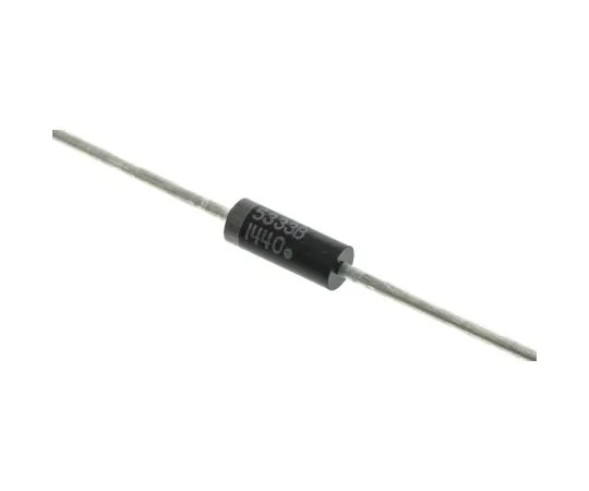 63-4897-30　ON Semiconductor, 3.3V Zener Diode 5% 5 W Through Hole 2-Pin DO-15　1N5333BRLG