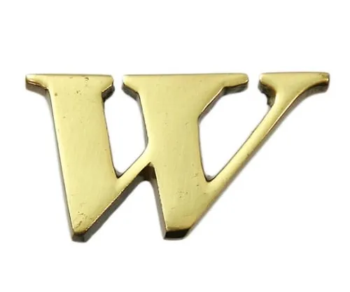 61-7430-73　Brass Gold Characters Large Characters W　QL20-W