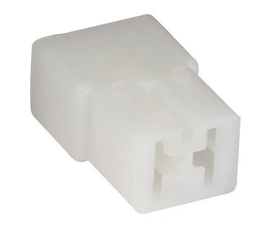 63-4743-27　TE Connectivity AMP FASTIN-FASTON Series, 2 Way Nylon 66 Crimp Terminal Housing, 6.35mm Tab Size, Natural　180923-0