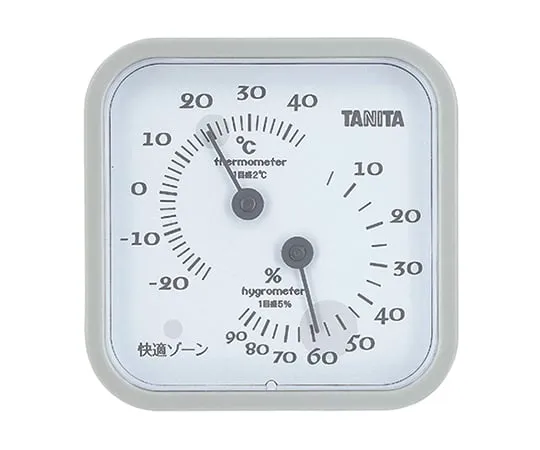 64-3699-43　［Discontinued］Thermo-Hygrometer Gray　TT-557GY