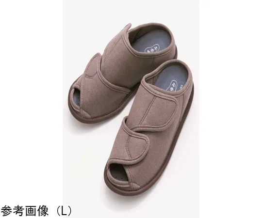 68-9382-60　Nursing Care Shoes Brown M Both Feet　2237