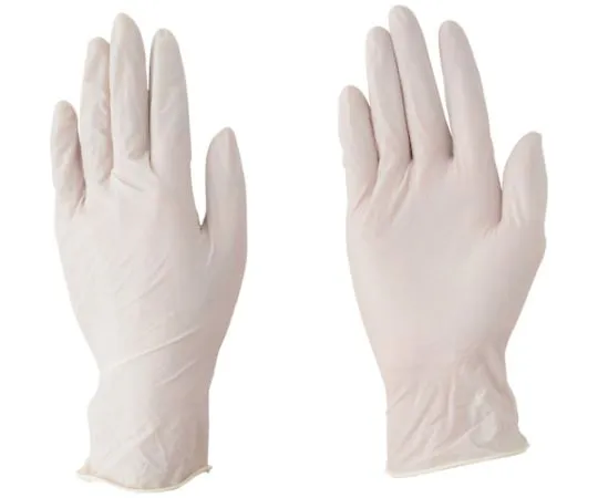 67-2301-82　No. 911 Natural Rubber Disposable Gloves No Powder L　ST74326
