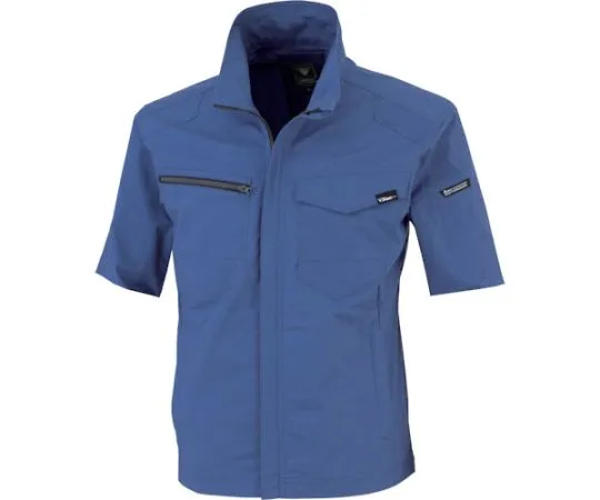 65-8386-92　TC Stretch Short Sleeve Blouson Blue 3L　1711-40-3L