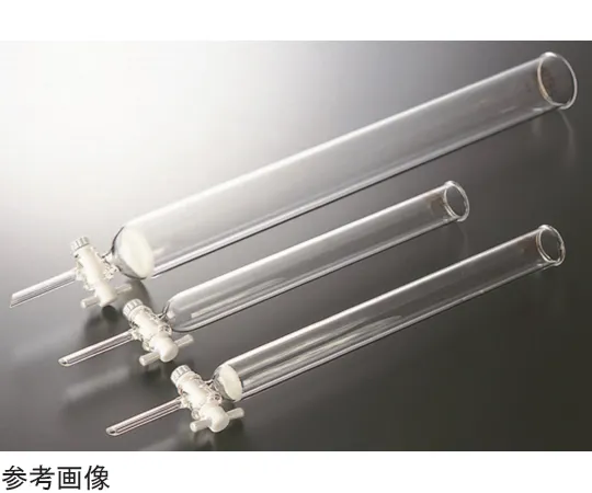 65-6856-93　Chromatograph Tube Inner Diameter 10 x PTFE Cock Filter G-Column Length 100 mm Filter No. 1　2402-11-1-1