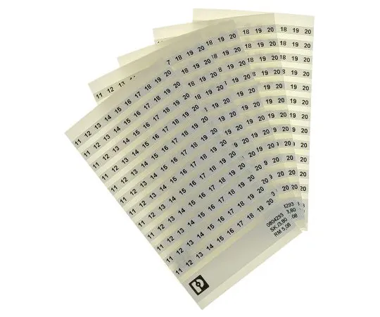 63-4794-44　11-20 marking labels-vertical terminal　0804293:0011