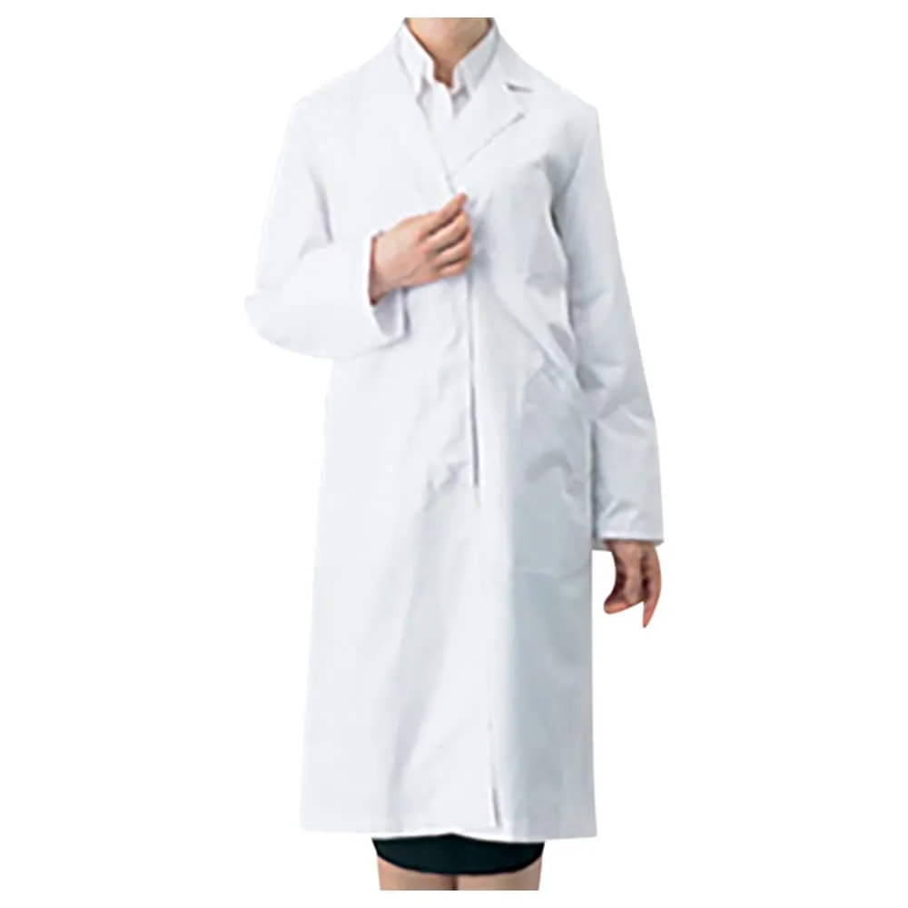 8-5384-11　White Coat For Women (With Cuff Strap) Single S　51-001