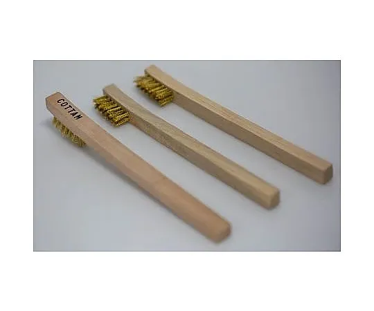 63-4685-75　Brass Cleaning Glue Brush Wire Brush, 12mm Bristle Width　134-5715