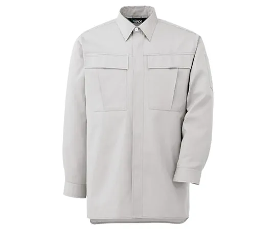 65-1275-19　Work Clothes, Male/Female Pair Long Sleeve Shirt Silver Gray SS GS2571-UE-SS　GS2571-UE-SS