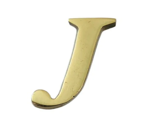 61-7430-60　Brass Gold Characters Large Characters J　QL20-J