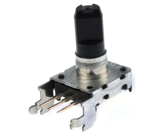 63-4896-27　Alps Alpine 24 Pulse Mechanical Rotary Encoder Flat Shaft (Not Indexed), Through Hole　EC12E24202A2