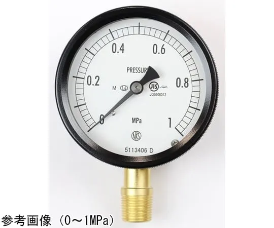 65-4295-90-20　Sealed Pressure Gauge (75Φ) Vertical A Frame for Steam with 0.6 MPa Inspection Certificate　BC10-181