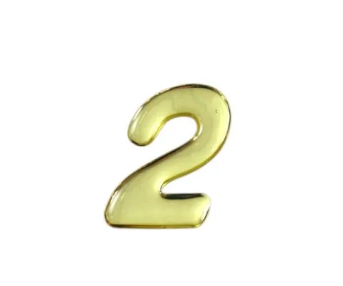 61-7426-83　Gold Metal Characters 2 35mm x 1mm　GM35-2
