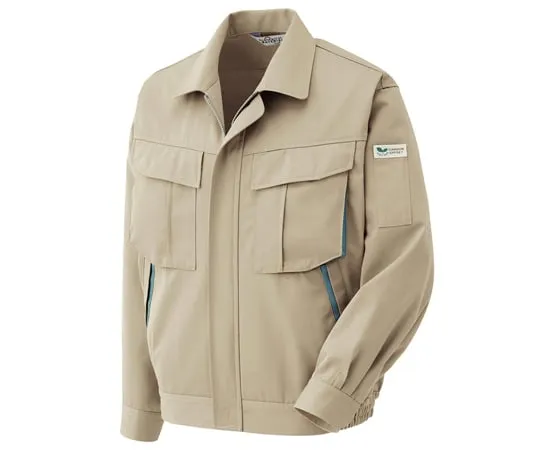 65-1295-99　Work Clothes, Eco Antistatic Male/Female Pair Long Sleeve Blouson Beige SS RCS2580-UE-SS　RCS2580-UE-SS