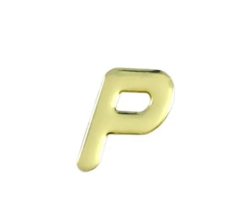61-7427-08　Gold Metal Characters P 35mm x 1mm　GM35-P